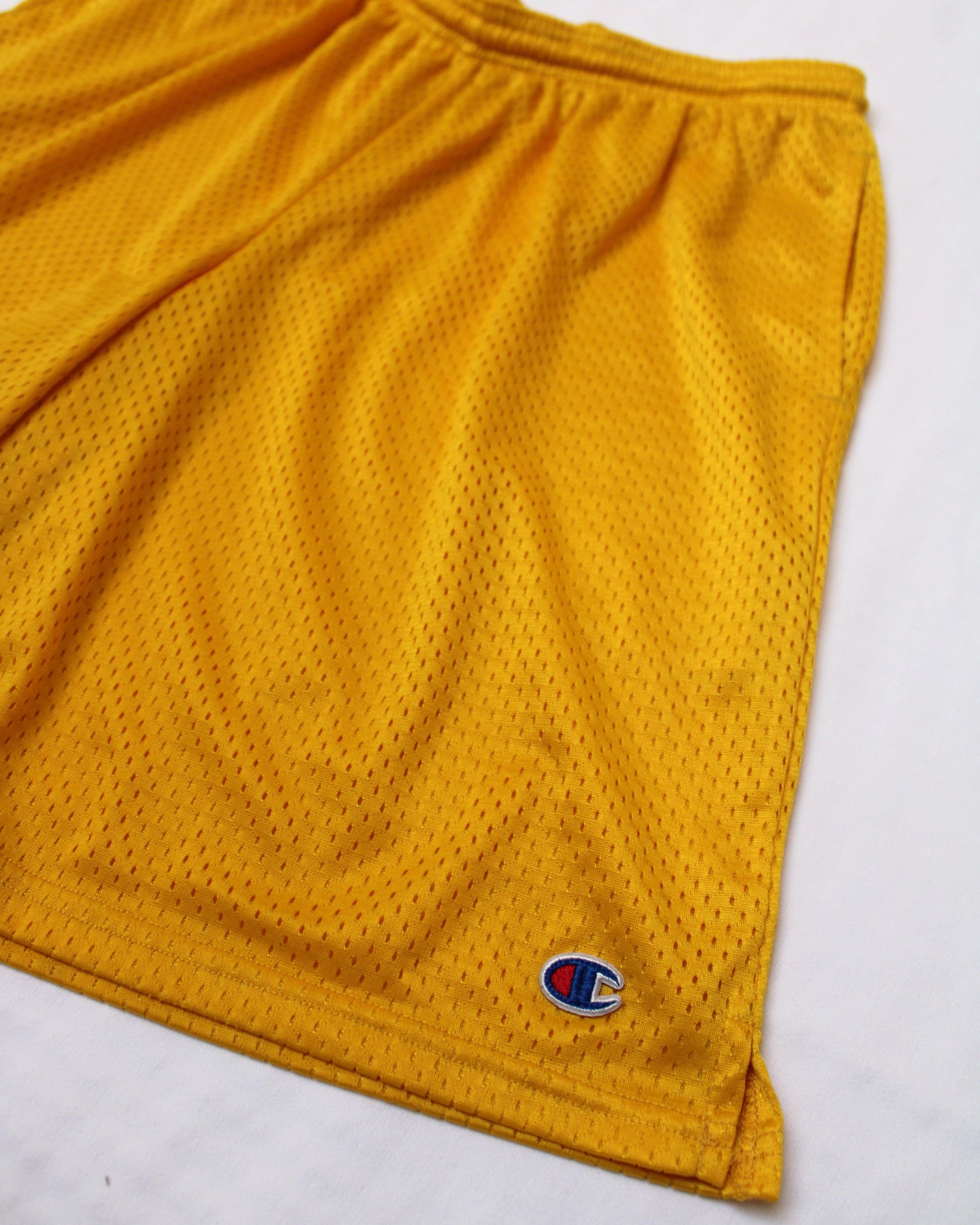 Yellow Champion Basketball Shorts - Repurpus Vintage