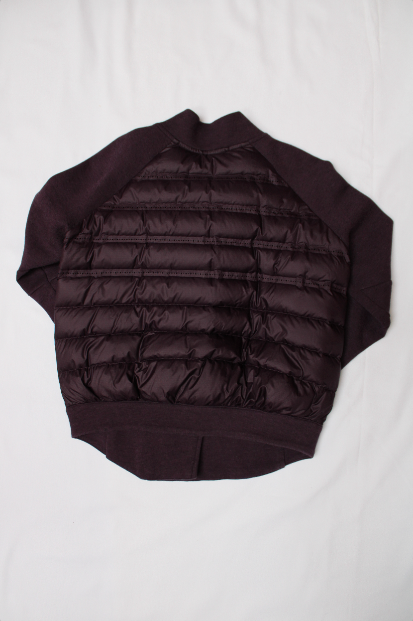 Nike Deep Purple Tech Fleece Aeroloft Moto Women's Down Quilted Jacket - Repurpus Vintage